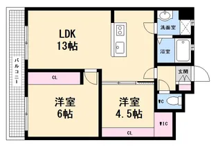 パドマハイツキド1【3階】の間取り