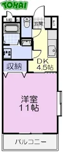 ビスィクレッタ【1階】の間取り