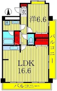 ウイングコート【2階】の間取り