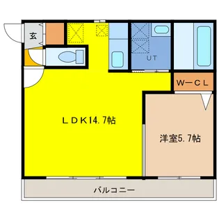 アクティブマンションIII【2階】の間取り