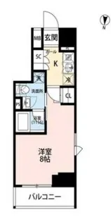 プレール・ドゥーク神楽坂【7階】の間取り