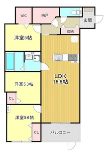 Plume葛野三条【1階】の間取り