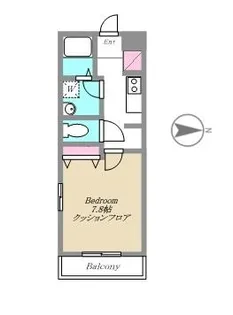 ソーレルーナA棟【2階】の間取り