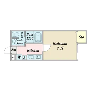 ロフティ上賀茂【1階】の間取り