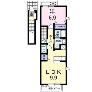 プリーマK I【2階】の間取り