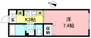 パインアイランド浜田山【1階】の間取り