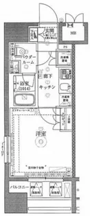 ライジングプレイス川崎【7階】の間取り