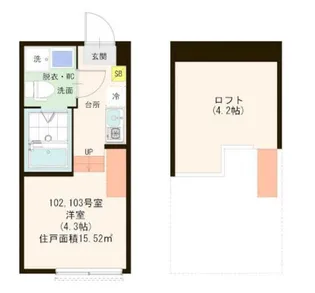 ハーモニーテラス足立IX【2階】の間取り