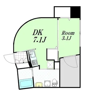 アドバンス西梅田Ⅳエール【10階】の間取り