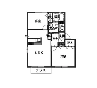 シャーメゾン魚住【2階】の間取り