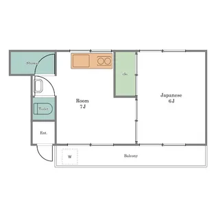 ハイツ清水【2階】の間取り