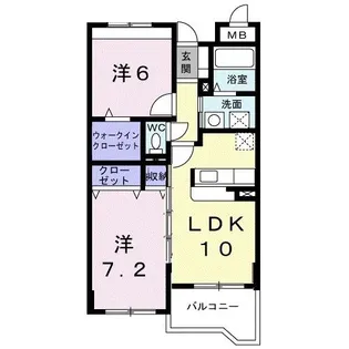 エストレーノパレスA【1階】の間取り