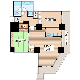 ダイアシティ2000茂庭C1リッヂ【2階】の間取り