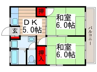 サンライズ・K【2階】の間取り