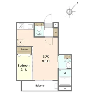 ガーデンパークアネックス【2階】の間取り