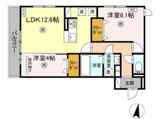 PREMILIFE石垣西【1階】の間取り
