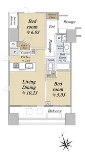 ガーデングラス御茶ノ水【11階】の間取り