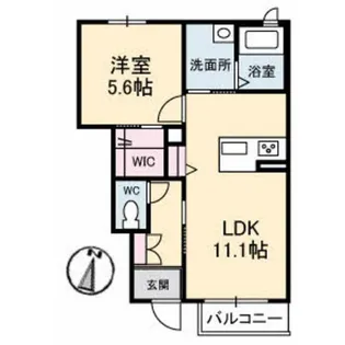 コンフォールシャトー【1階】の間取り