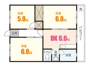 田川マンション【1階】の間取り