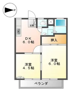 サンライフKI【1階】の間取り