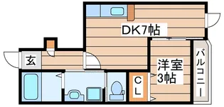 フローラルコート B棟【1階】の間取り