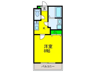 フェリーチェ石津【3階】の間取り