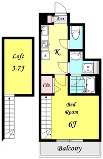 ルピナス弐番館【1階】の間取り