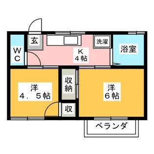 フミール津田沼【2階】の間取り