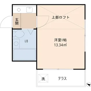 パレス山越第1【1階】の間取り
