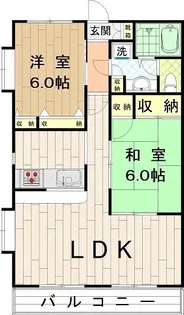 リバーヒルマンション【1階】の間取り