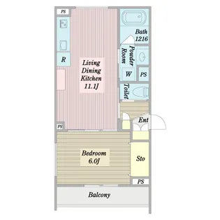 如月I【3階】の間取り