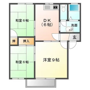 クレールパル【2階】の間取り