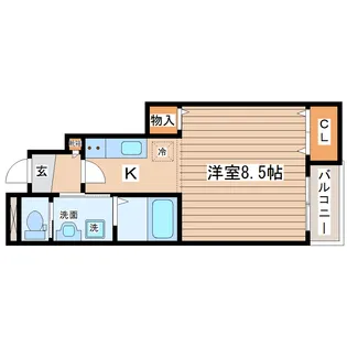 オリーブ1番館【1階】の間取り