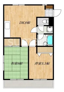 コーポ鈴蘭【3階】の間取り