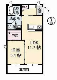 GRANTAGE下関【1階】の間取り
