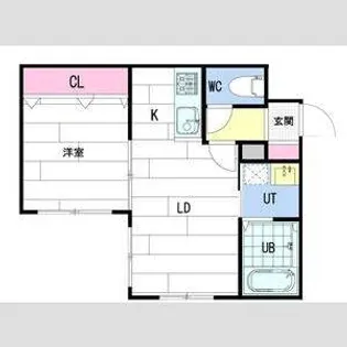 リデーレ北大前【5階】の間取り