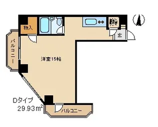 マンション高崎栄町【5階】の間取り