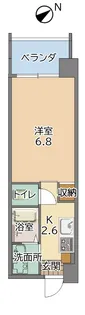 エスペランサ大山【8階】の間取り