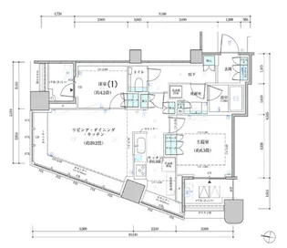 パークタワー勝どきサウス【17階】の間取り