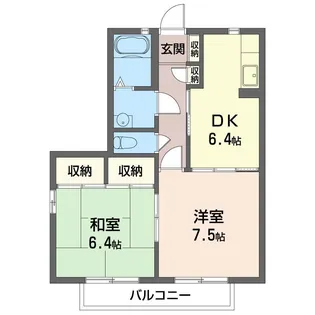 メルヴェーユヤマドリ【2階】の間取り