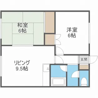 ハイツノースシティ【2階】の間取り