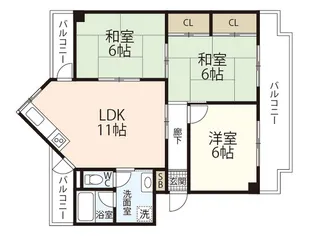 スワビル【4階】の間取り