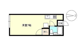 コーポKaku【1階】の間取り