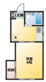 コーポ秋元【1階】の間取り