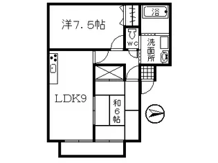 ソレジオ・ボナール(光山)【1階】の間取り