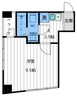 ニューパリア立川【3階】の間取り
