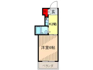 シャンブルヴィラ【4階】の間取り