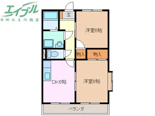 リンピアベルテ【2階】の間取り