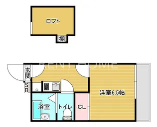 カーサエスペランサ新今里【1階】の間取り