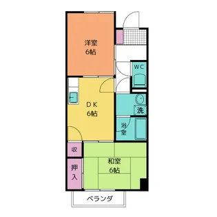 グランメール小瀬【1階】の間取り